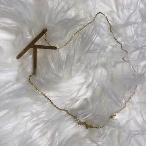“K” necklace